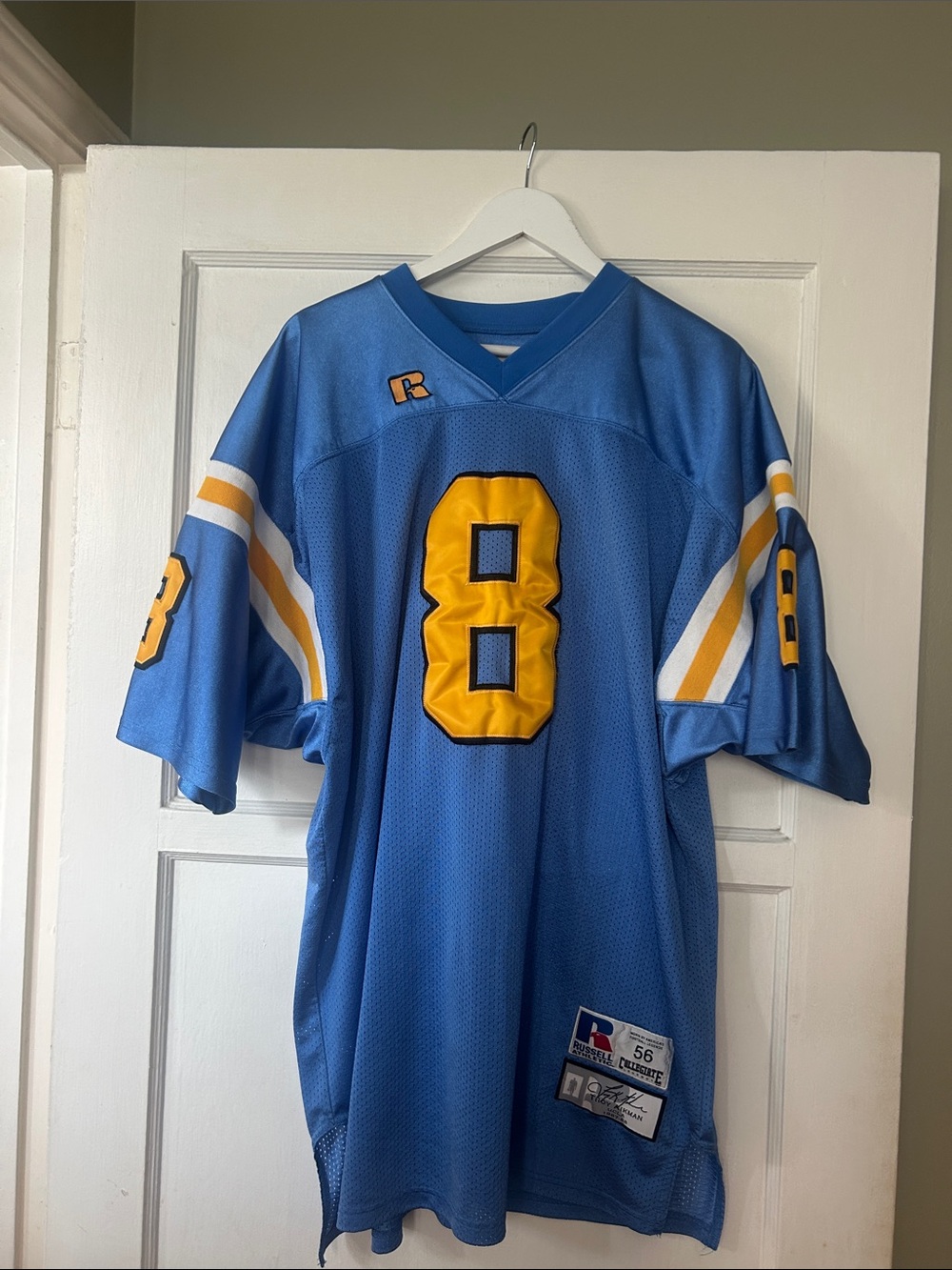 Russell Athletic UCLA Troy Aiken Light Blue & Gold Football Jersey #8
